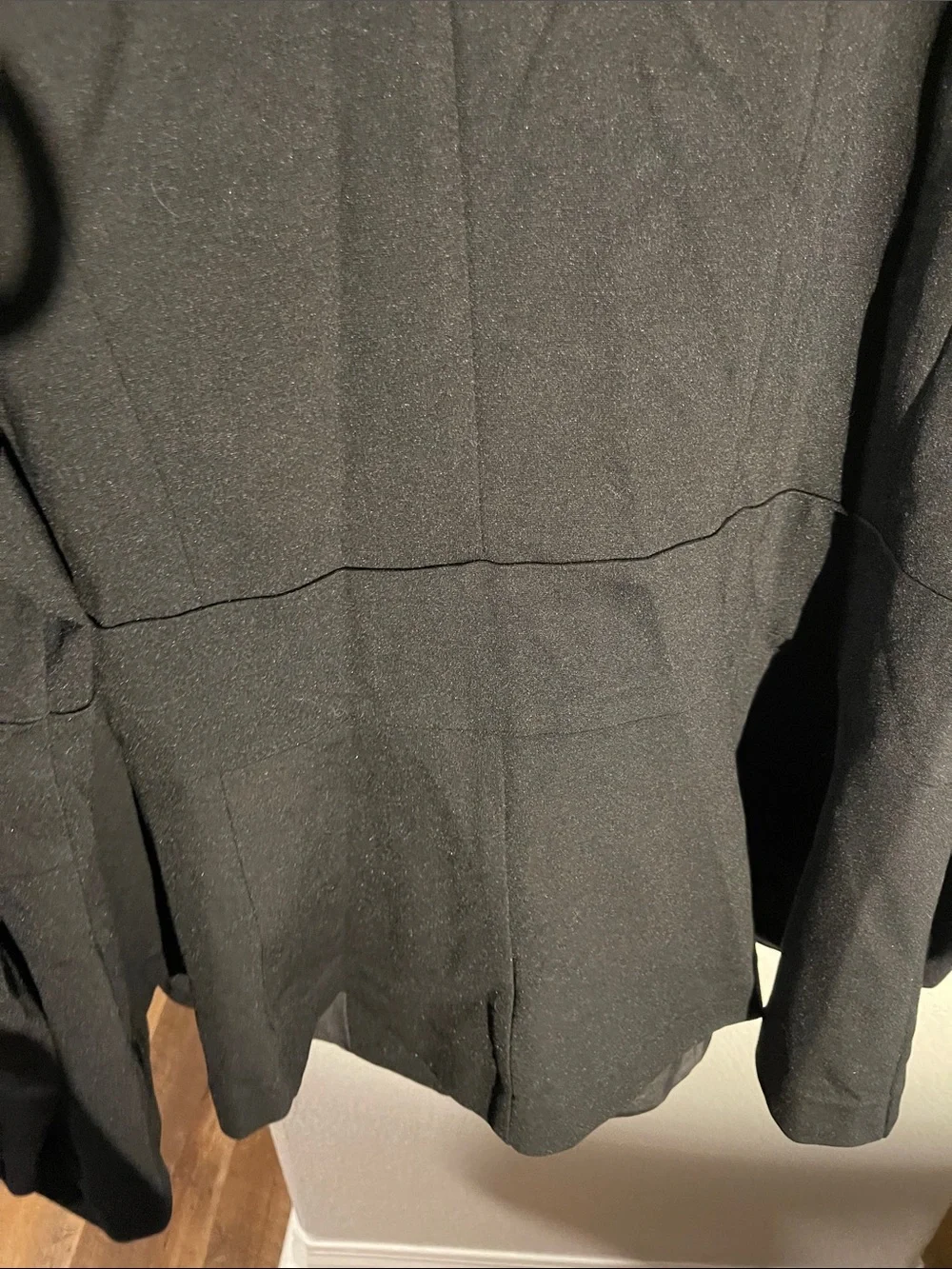 Lane Bryant Black Single-Button Open Blazer Sz 24